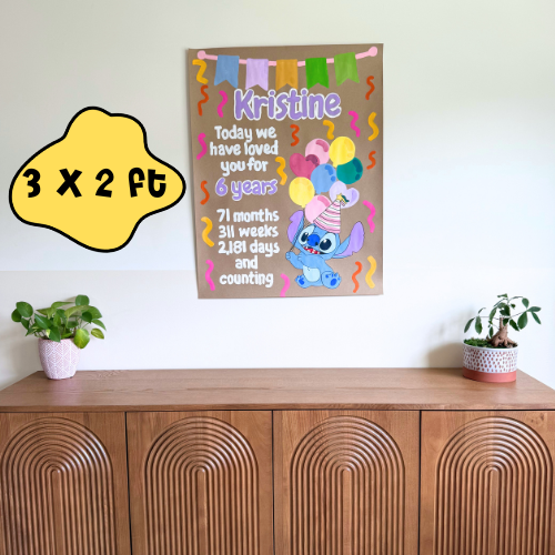 3ft x 6ft Personalized Banner