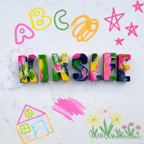 Glitter PERSONALIZED Crayons